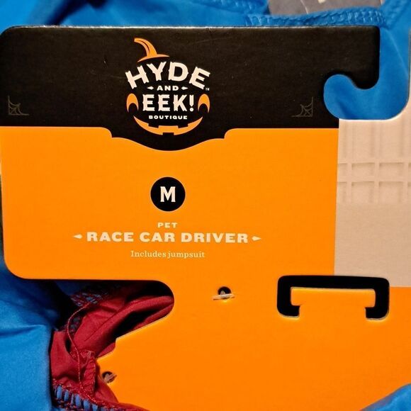 Race car driver pet costume size medium new - Picture 2 of 7